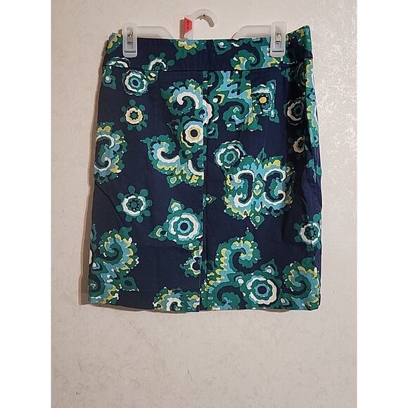 Merona Womens Above the Knee Pencil Skirt Lined sz 2 Navy Blue Side Zip - Picture 4 of 8